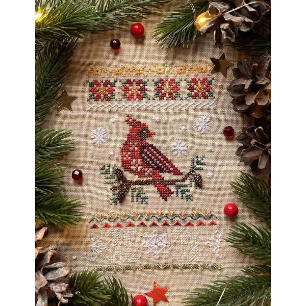 Набор для вышивания крестиком Х-311 "Конфета. Зимний гость" 6*24 см, TelaArtis 5