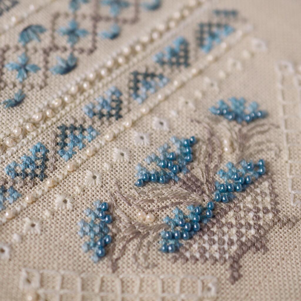 Набор для вышивания крестиком Х-510 "Волошковые узоры" 11*26 см, TelaArtis 2