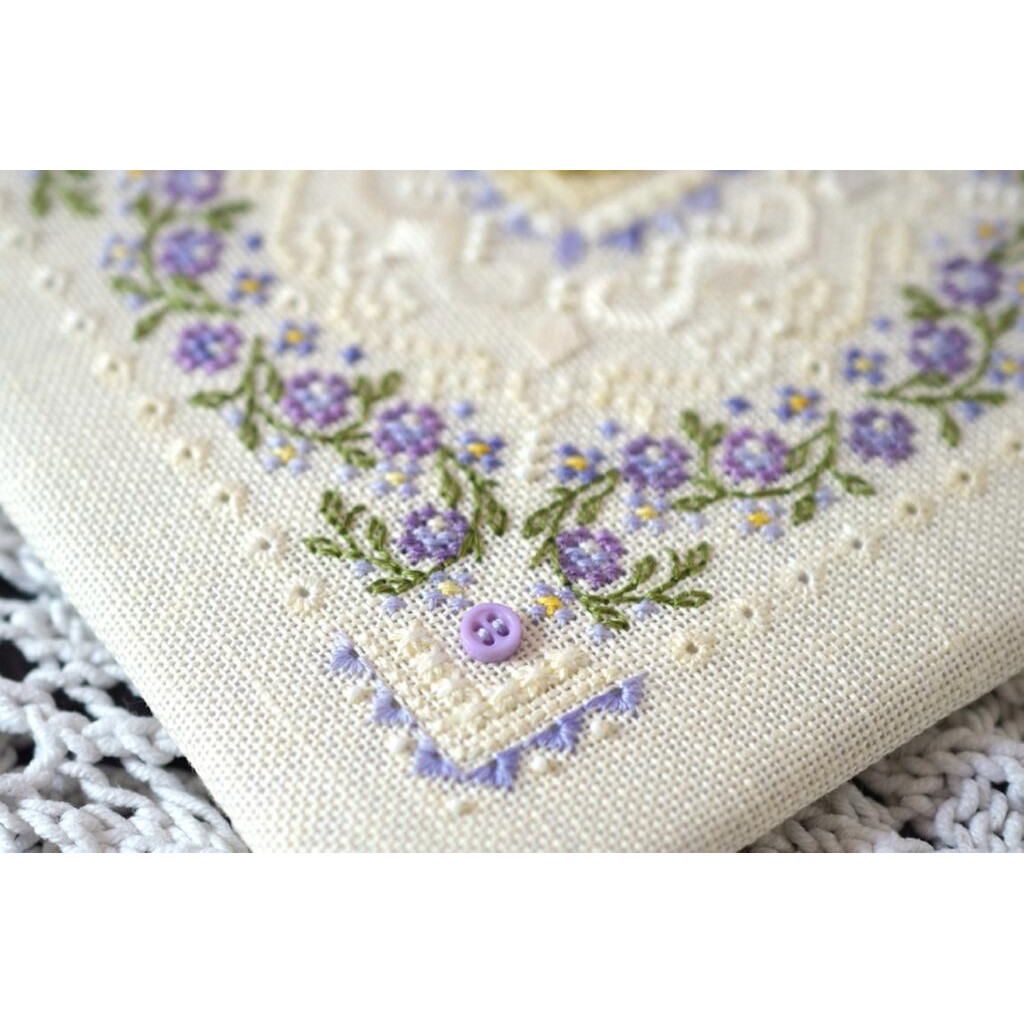 Набор для вышивания крестиком Х-601 "Черничный зефир" 12,5*12,5 см, TelaArtis 2