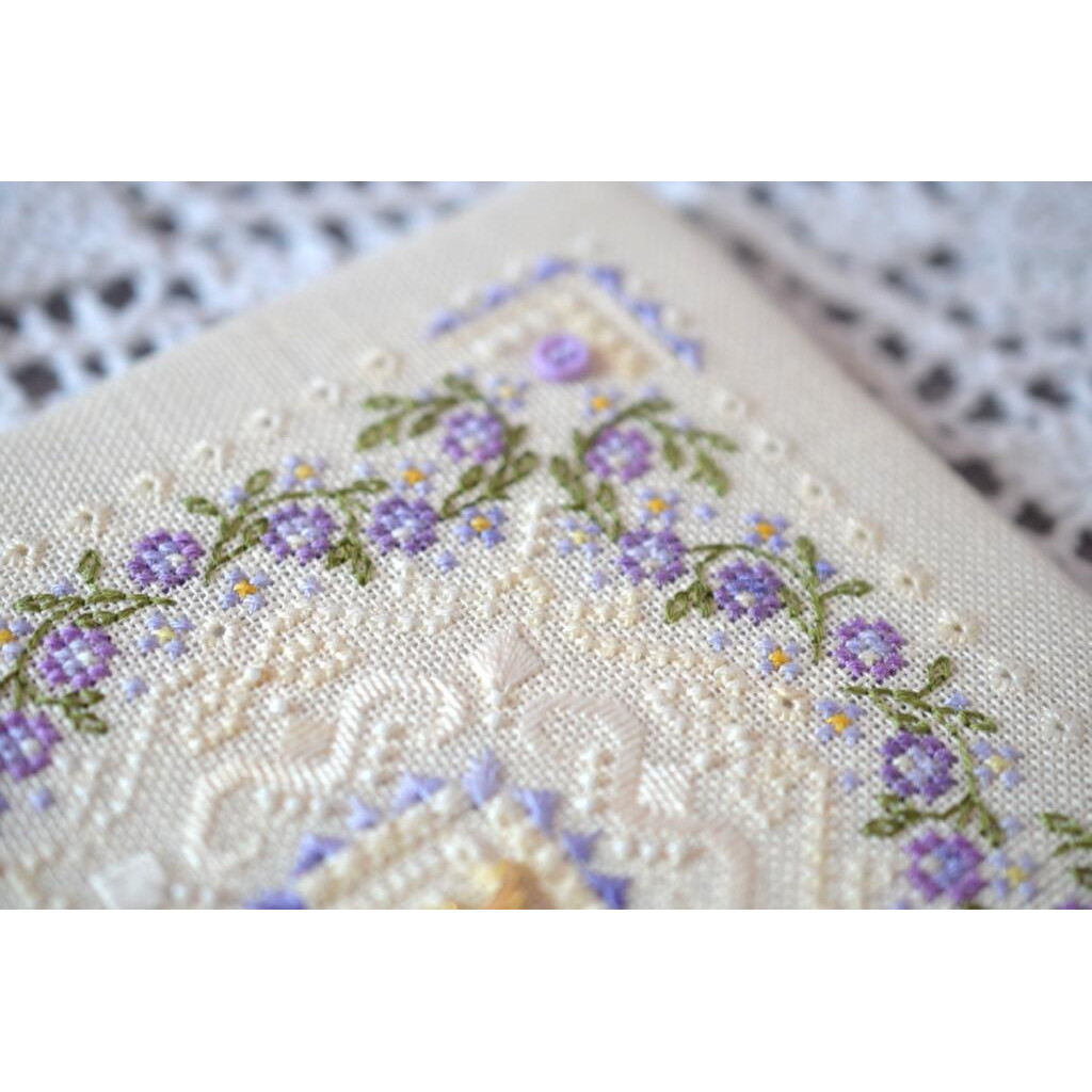 Набор для вышивания крестиком Х-601 "Черничный зефир" 12,5*12,5 см, TelaArtis 3