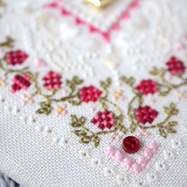 Набор для вышивания крестиком Х-604 "Малиновый зефир" 12,5*12,5 см, TelaArtis 1