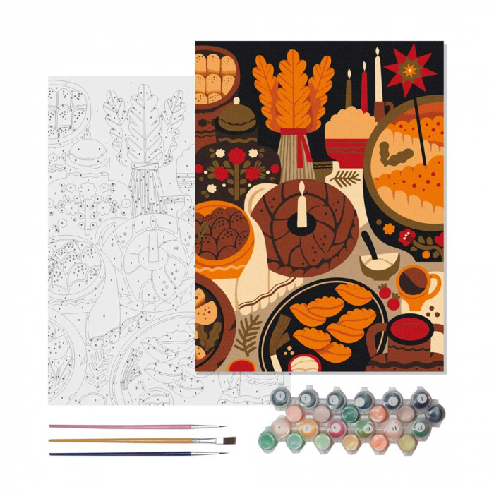 Картина по номерам "Рождественский вечер", AA-0194613