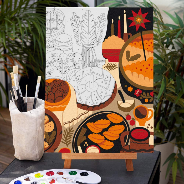 Картина по номерам "Рождественский вечер", AA-0194613 1