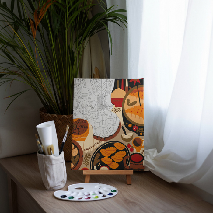 Картина по номерам "Рождественский вечер", AA-0194613 3