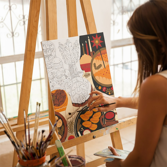 Картина по номерам "Рождественский вечер", AA-0194613 2