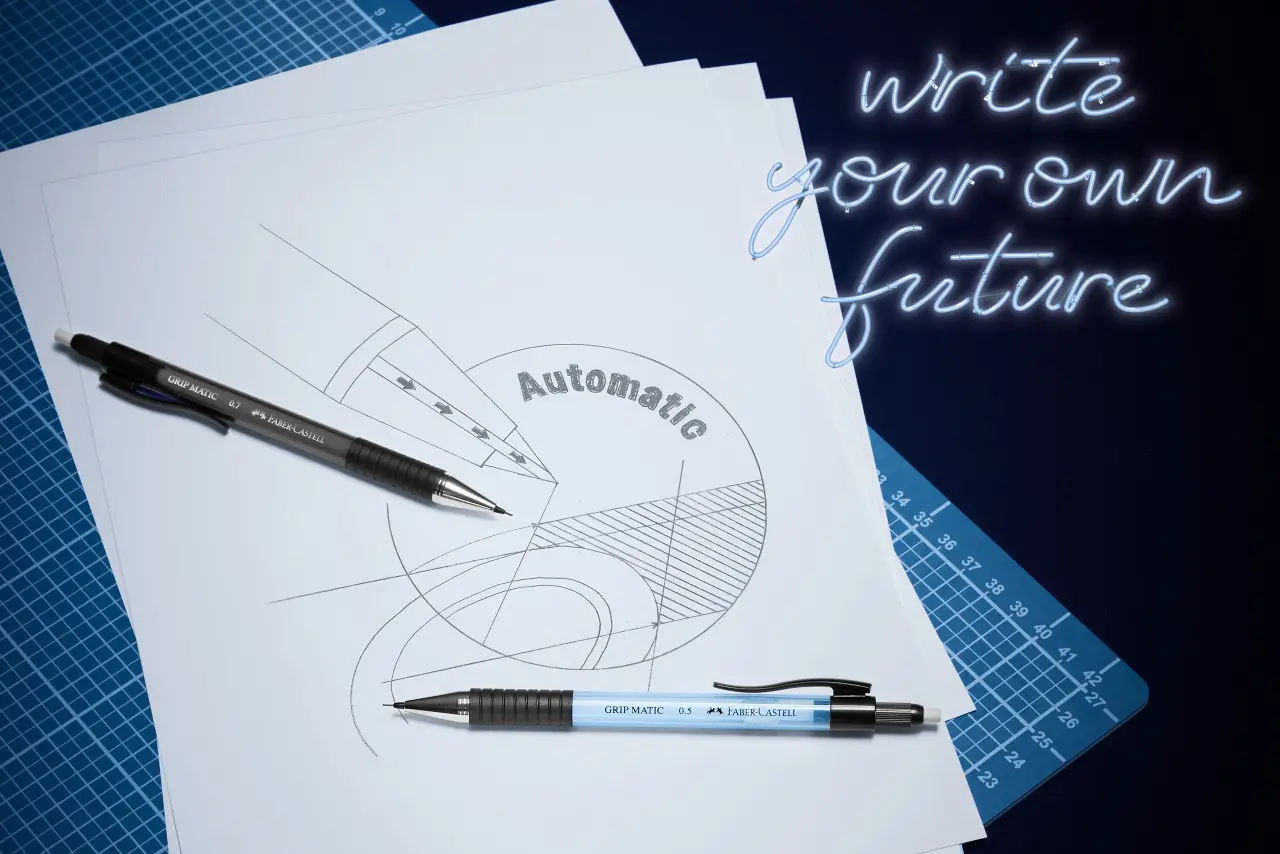 Олівець механічний 0,5 мм Grip Matic, чорний, 137599, Faber-Castell 4