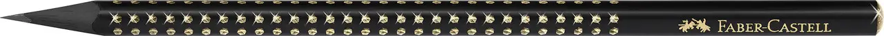 Карандаш чернографитный GRIP Sparkle Midnight Gold трехгранный, 118278 Faber-Castell 1