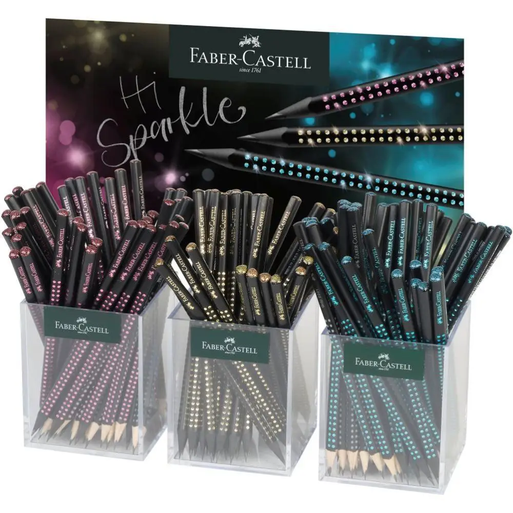 Карандаш чернографитный GRIP Sparkle Midnight ocean трехгранный , 118268 Faber-Castell 2