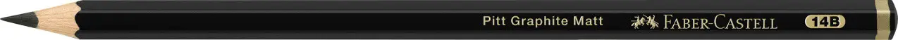 Карандаш чернографитный Pencil Pitt Graphite Matt 14B, 115214 Faber-Castell 1