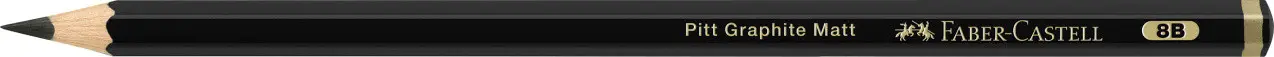 Карандаш чернографитный Pencil Pitt Graphite Matt 8B, 115208, Faber-Castell 1