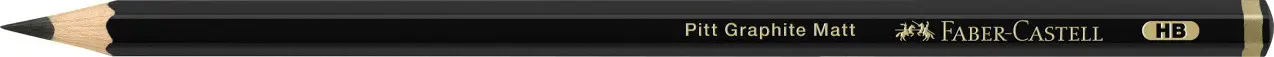 Карандаш чернографитный Pencil Pitt Graphite Matt HB, 115200, Faber-Castell 1