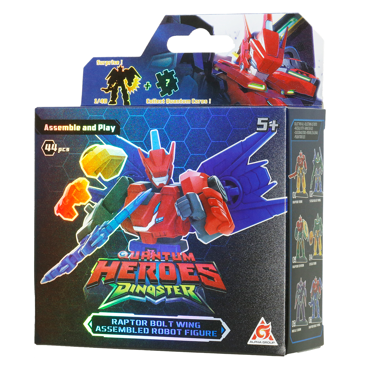 Робот-конструктор Dinoster - Раптор Болт Вінг, EU580881A-6 1