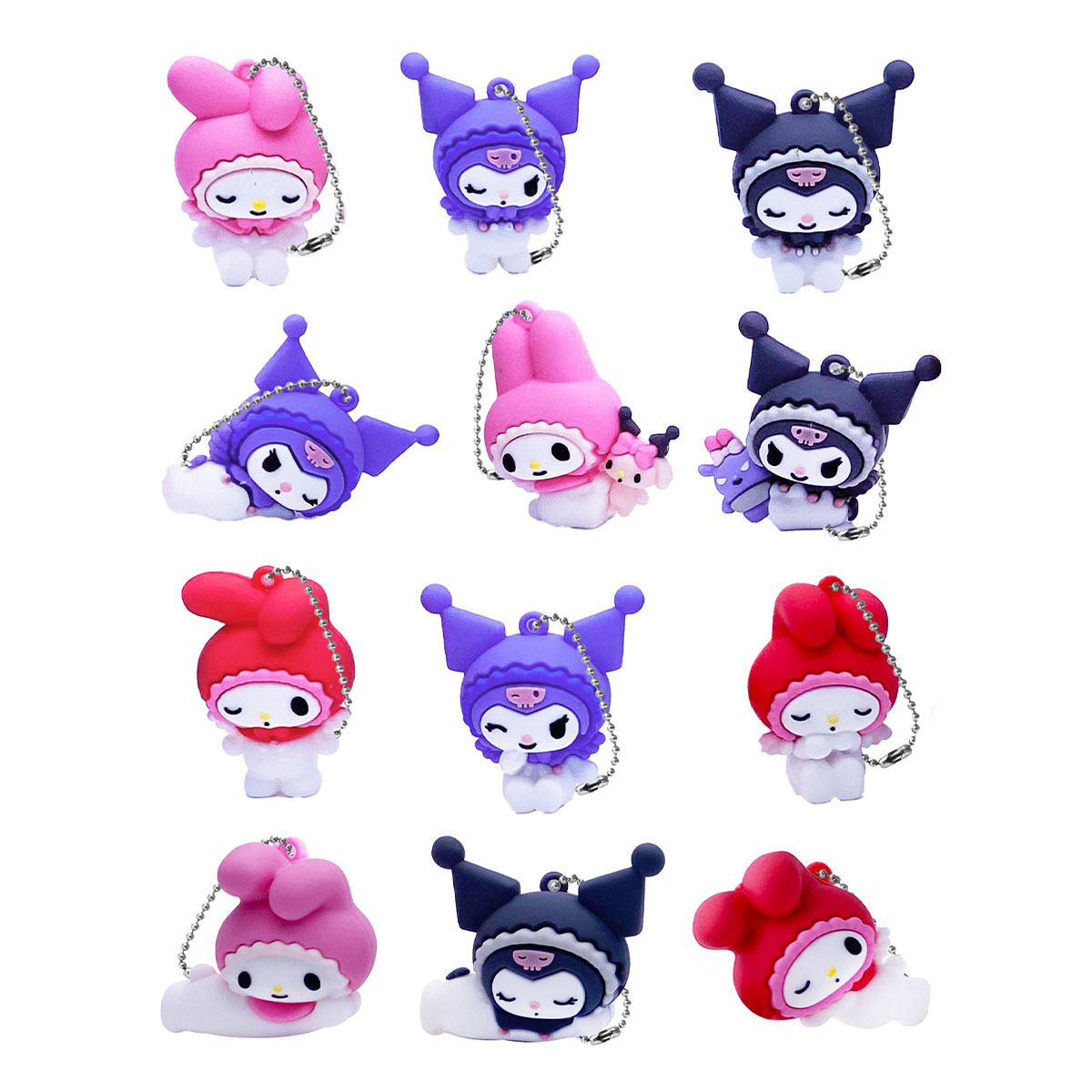 Фігурка-сюрприз на ланцюжку в кулі Cool Things "Hello Kitty" - МОЯ МЕЛОДІ ТА КУРОМІ (в ас.), HK024 1