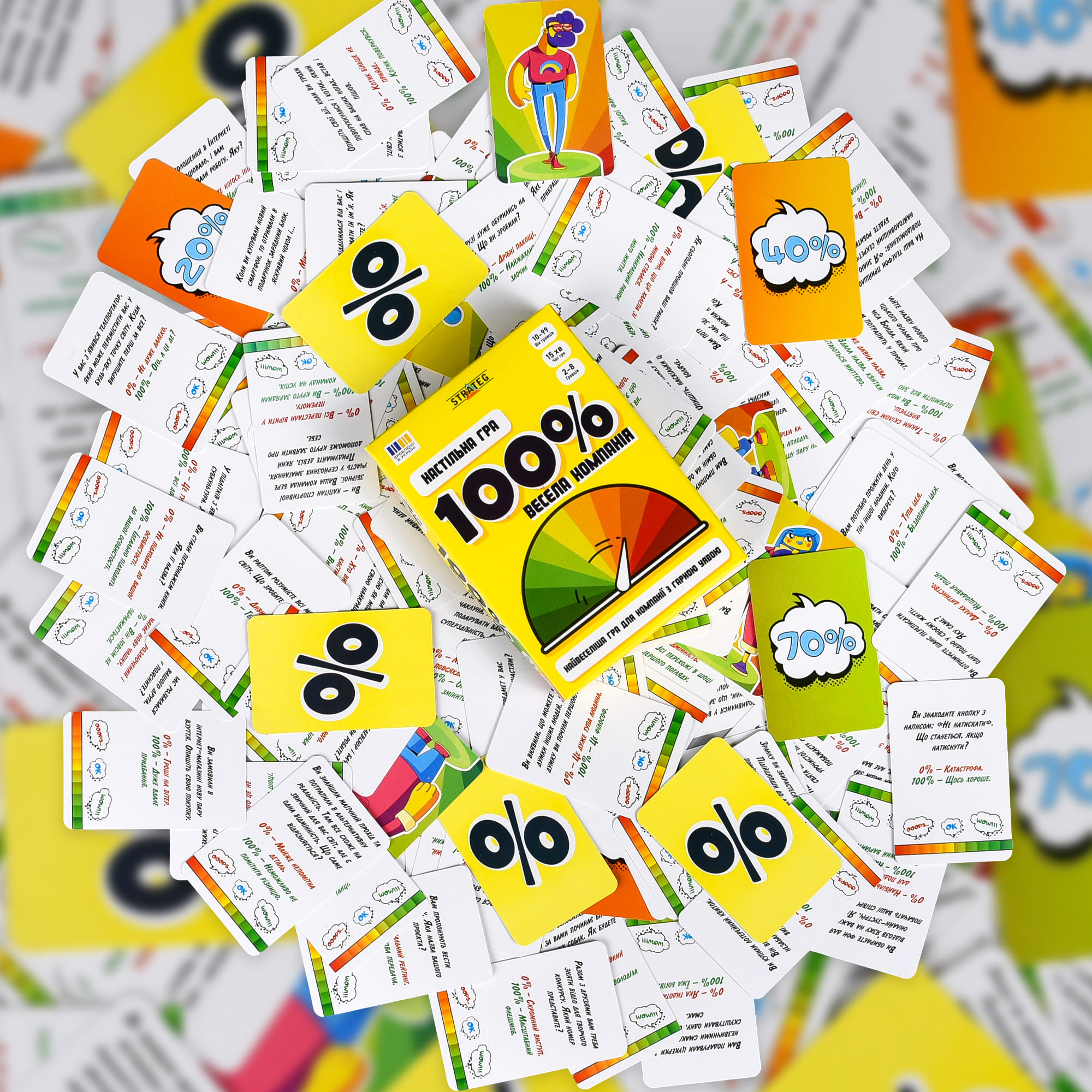 Игра настольная "100% Веселая компания" (укр), 30949, ТМ "Strateg" 5