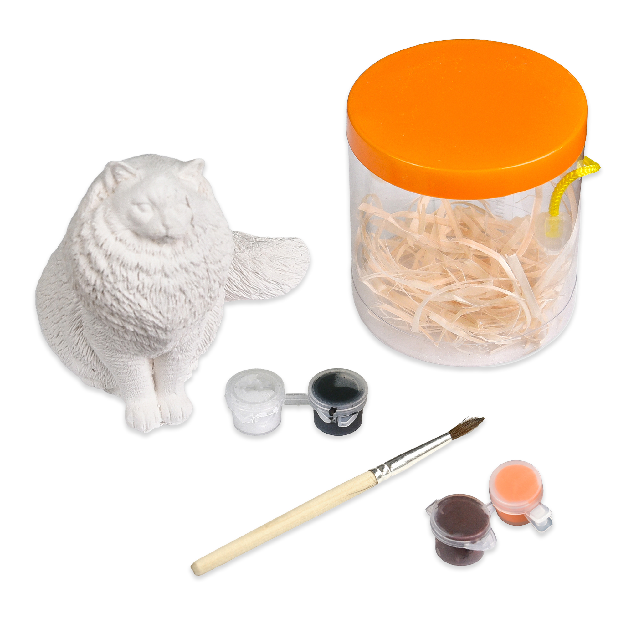 Набір для творчості "Гіпсова розмальовка: Котик", 30943, ТМ "Strateg" 1