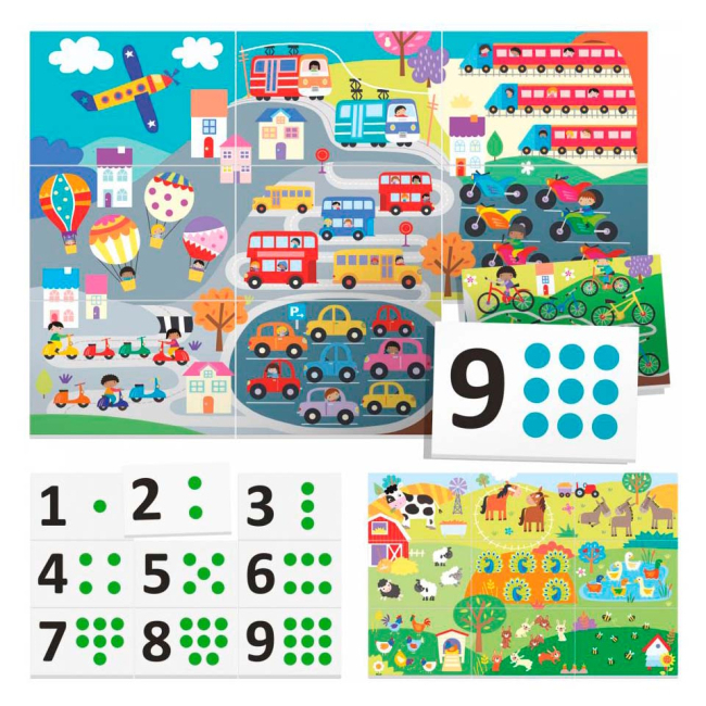 Картки Монтессорі "123 Доторкнись", Headu, MU54891 1