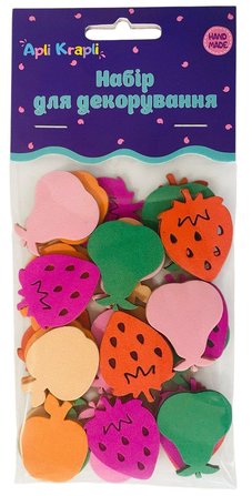 Набір наліпок м`які Фрукти, НМ-31