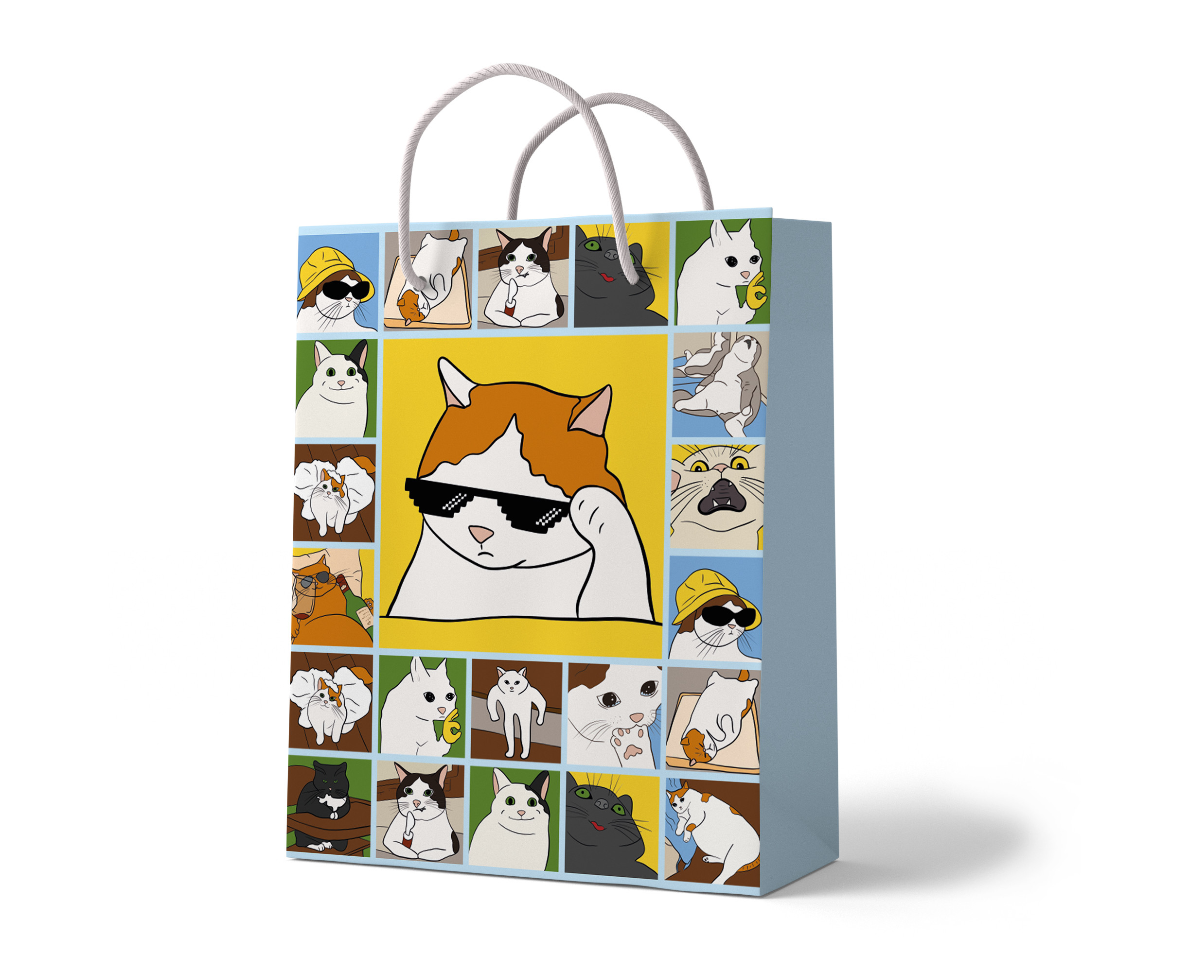 Пакет "Мемные коты", PGB1909