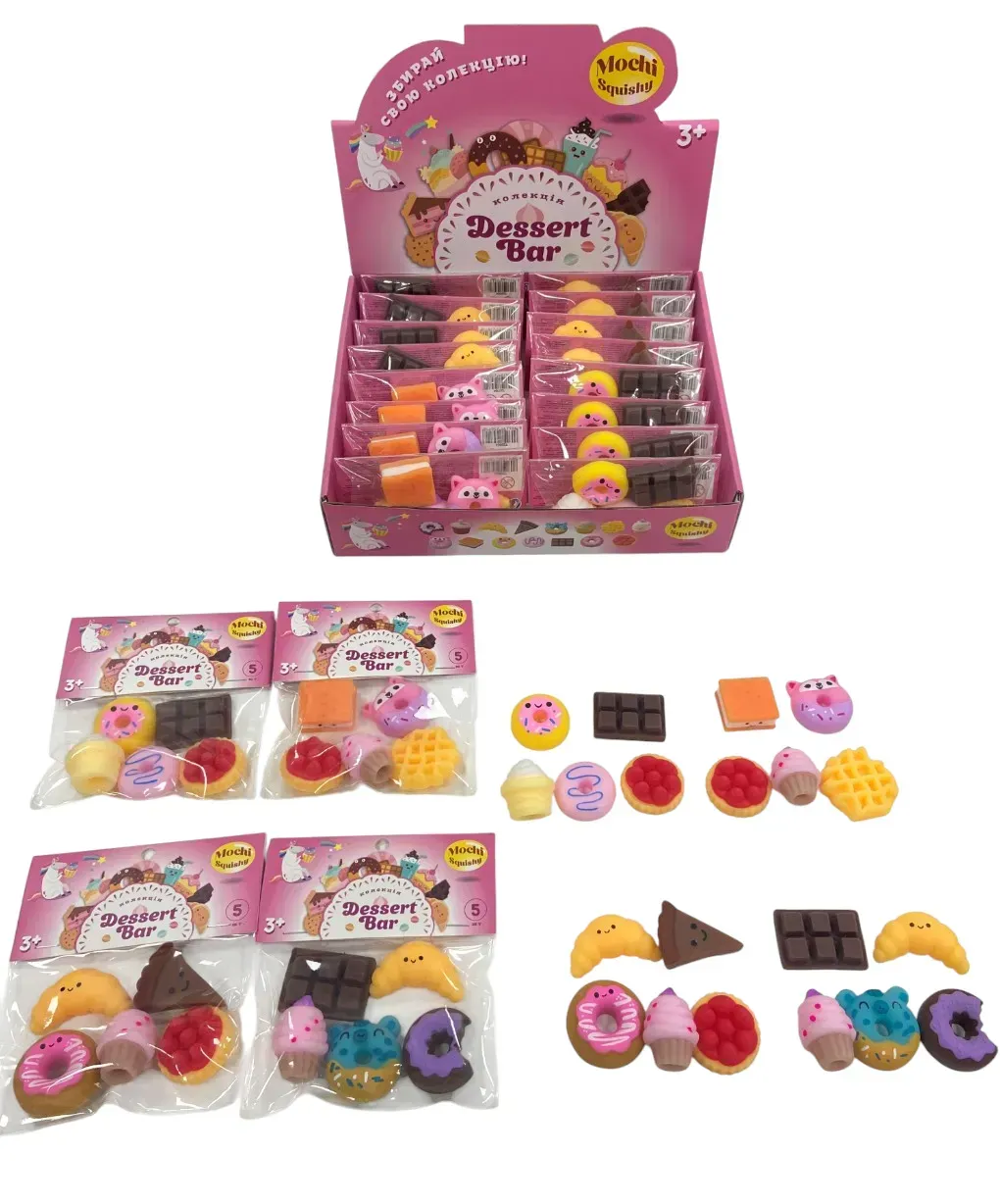 Коллекционные игрушки в наборе Monster Gum mochi squishy "Десерт бар", T25004 2
