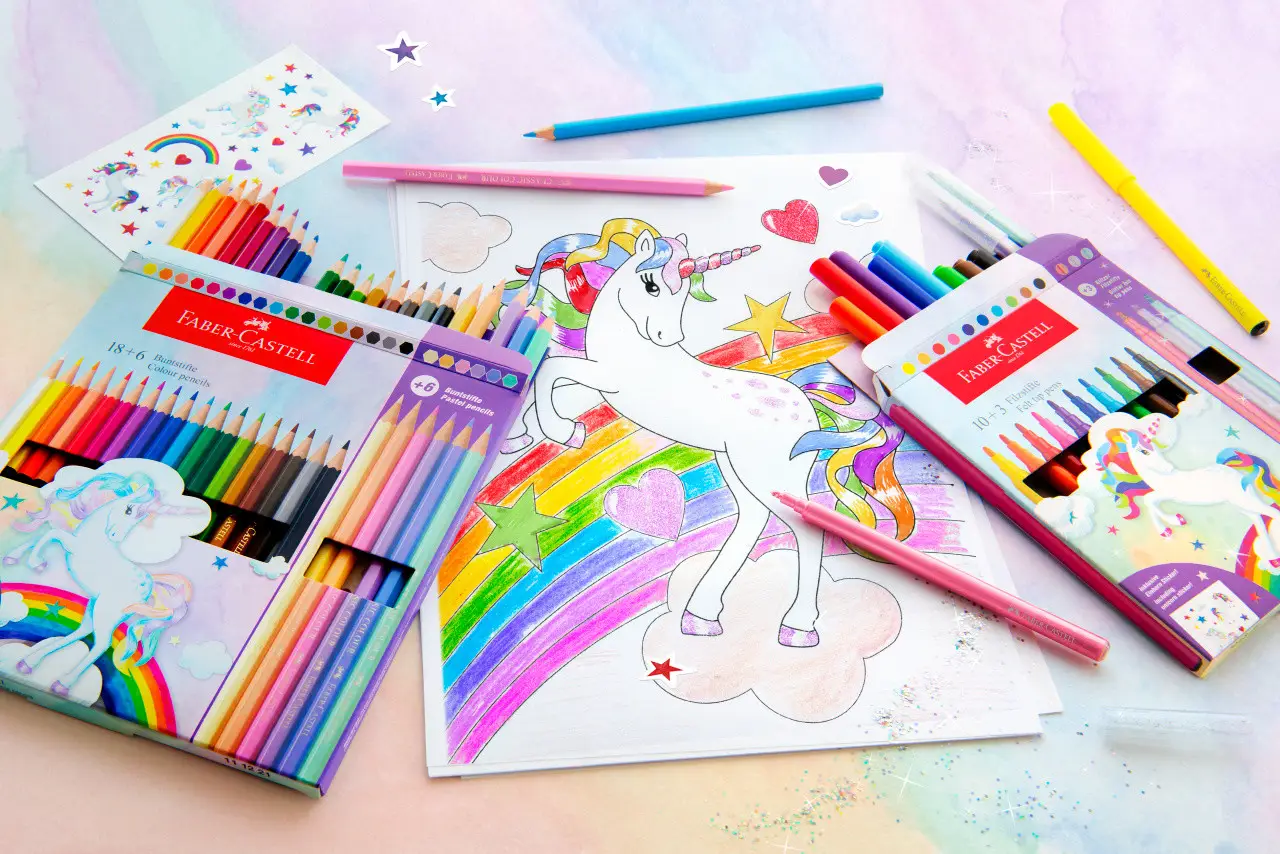 Карандаши 18 цв. Unicorn + 6 пастельных цветов 111221, Faber-Castell 3