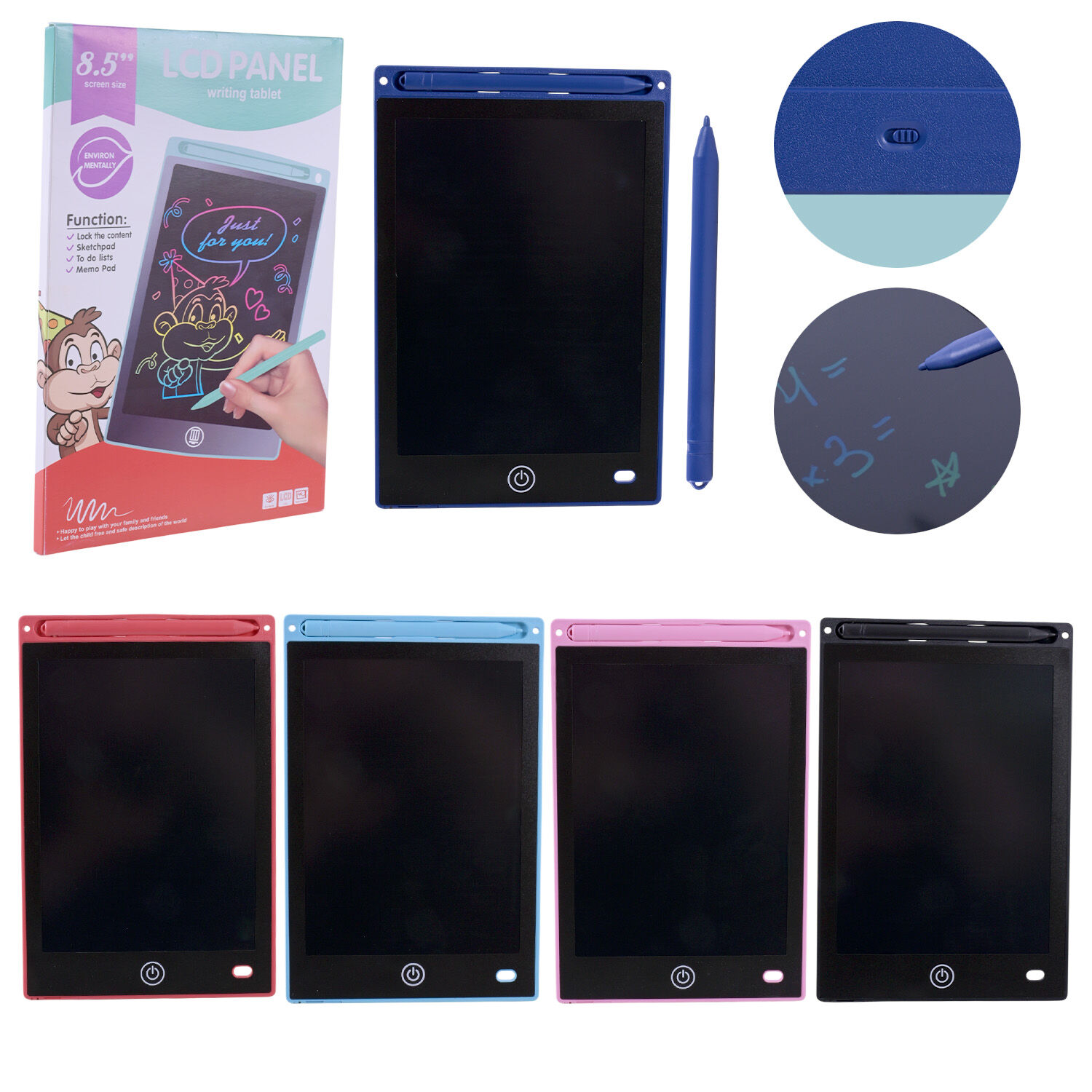 Іграшка LCD планшет для малювання, екран 8,5", кольори мікс, C25103