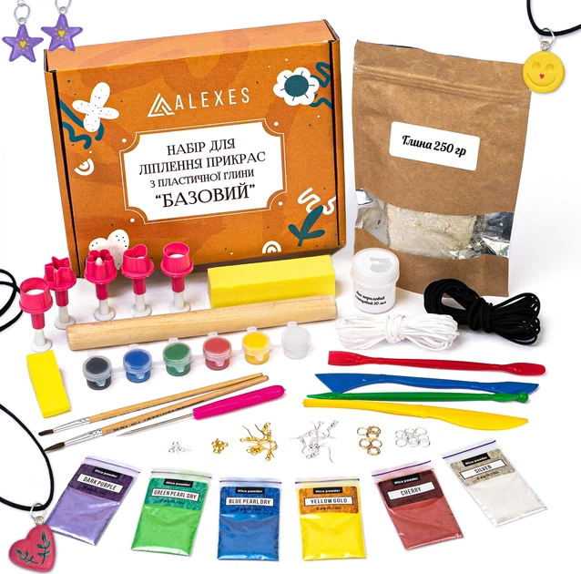 Набір для ліплення прикрас з пластичної глини "Базовий", GL-007