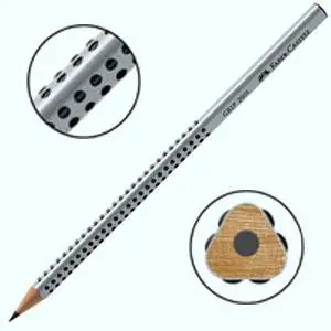 Набор GRIP 2001 карандаш чернографитный 2В 3 шт + чинка 182710 1 шт+ резинка 187121 1 шт, в блистере, 217079 Faber-Castell 4