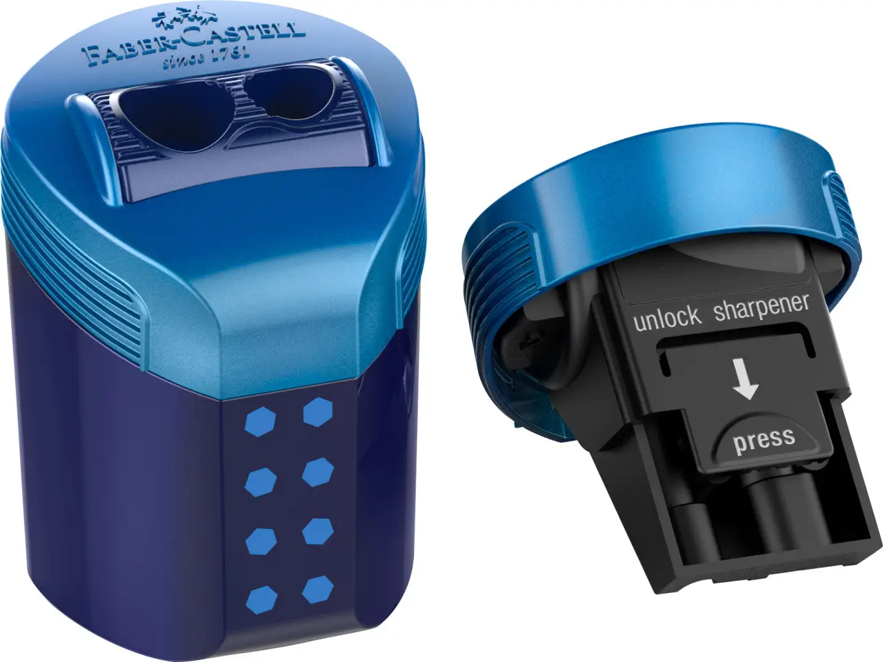 Набор GRIP 2001 карандаш чернографитный В GRIP2001 3 шт 517051+ чинка 183910 1 шт+ резинка 187170 1 шт, в блистере, 217083 Faber-Castell 3