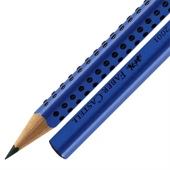 Набор GRIP 2001 карандаш чернографитный В GRIP2001 3 шт 517051+ чинка 183910 1 шт+ резинка 187170 1 шт, в блистере, 217083 Faber-Castell 4