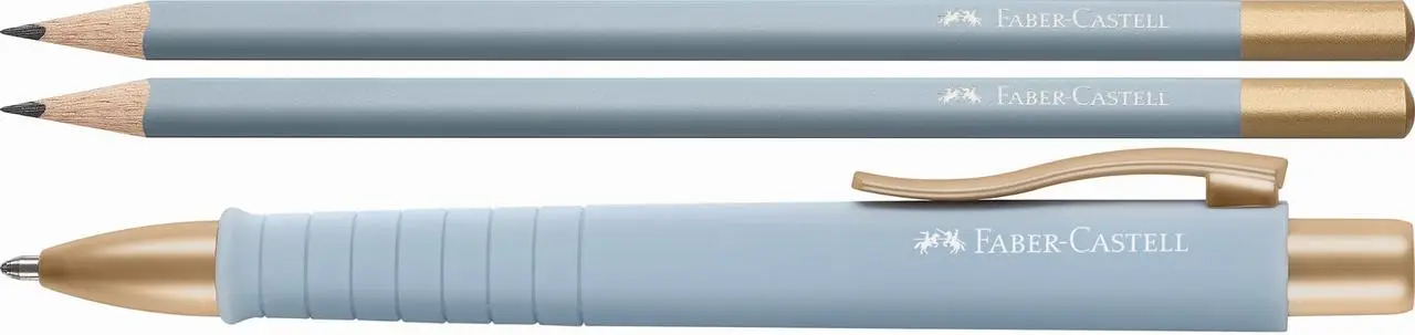 Набор Poly Ball Urban шариковая XB автомат + 2 чернографитных карандаша В SKY BLUE в блистере, 241122 Faber-Castell 1