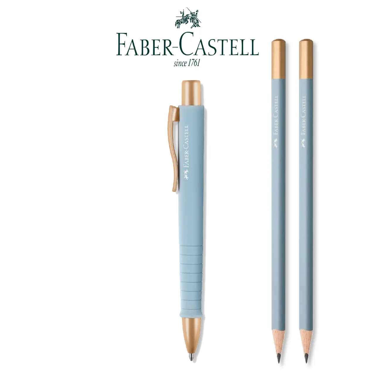 Набор Poly Ball Urban шариковая XB автомат + 2 чернографитных карандаша В SKY BLUE в блистере, 241122 Faber-Castell 2