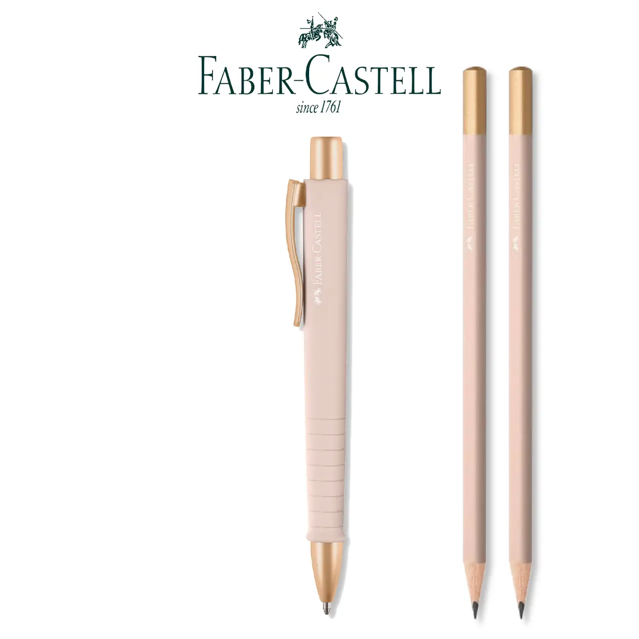 Набор Poly Ball Urban ручка шариковая XB автомат + 2 чернографитных карандаша В Pale rose, в блистере, 241123 Faber-Castell 9