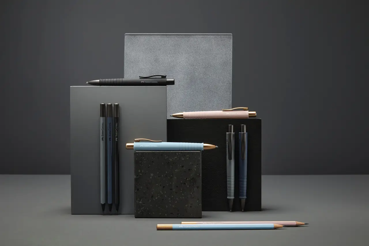 Набор Poly Ball Urban ручка ручка шариковая XB автомат + 2 чернографитных карандаша В ALL Black, в блистере, 241124 Faber-Castell 2