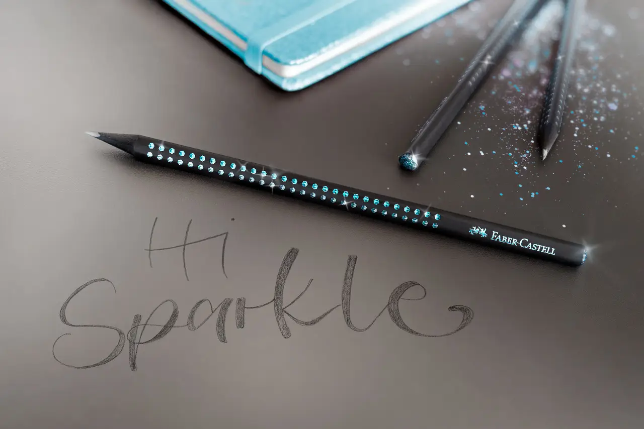 Набор Sparkle Midnight ocean 2 карандаша + резинка + чинка, в блистере, 118295 Faber-Castell 7