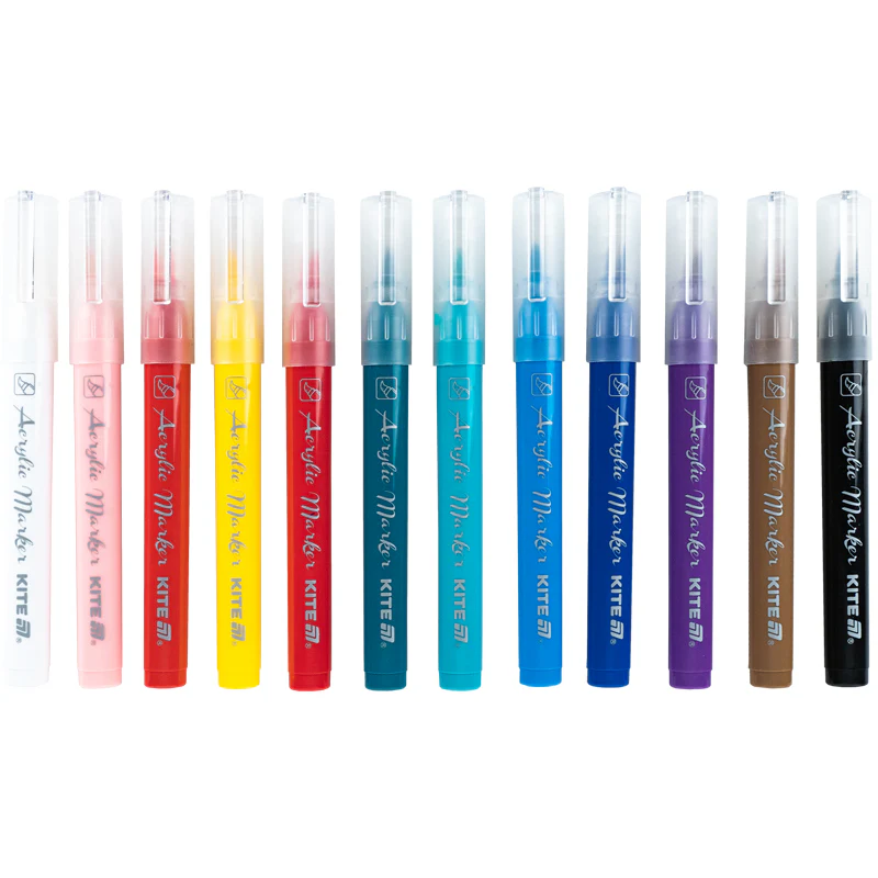 Маркеры-кисти акриловые,12 шт, Kite Creative, K-1159 4