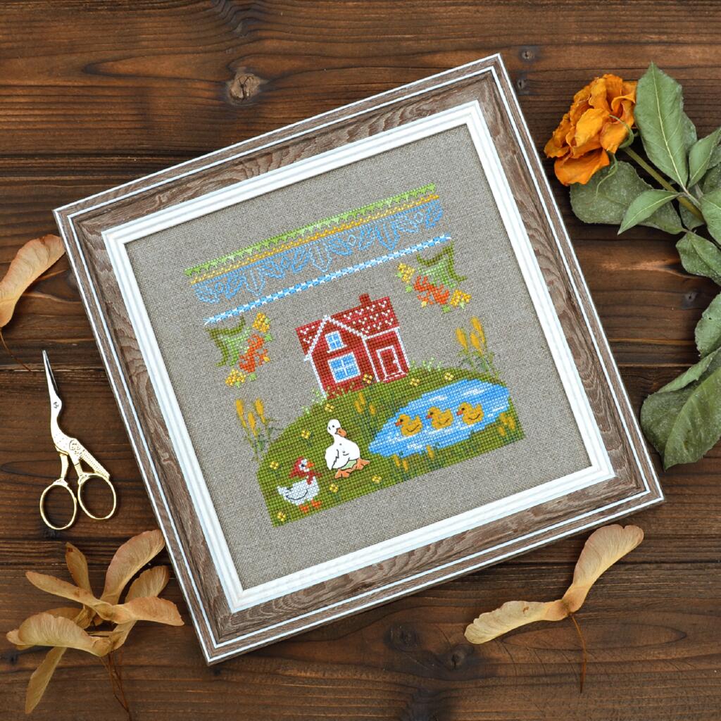 Набор для вышивания крестиком Х-029 "На ставку" 13,5*13,5 см, TelaArtis