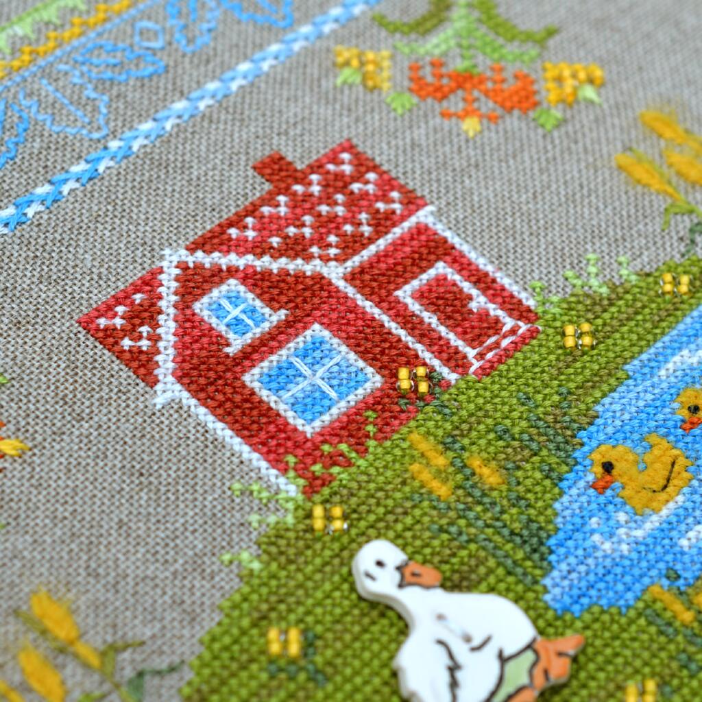 Набор для вышивания крестиком Х-029 "На ставку" 13,5*13,5 см, TelaArtis 1