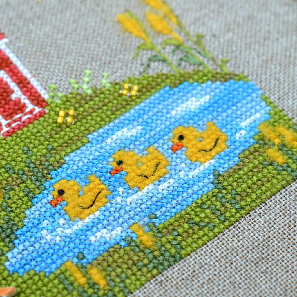 Набор для вышивания крестиком Х-029 "На ставку" 13,5*13,5 см, TelaArtis 2