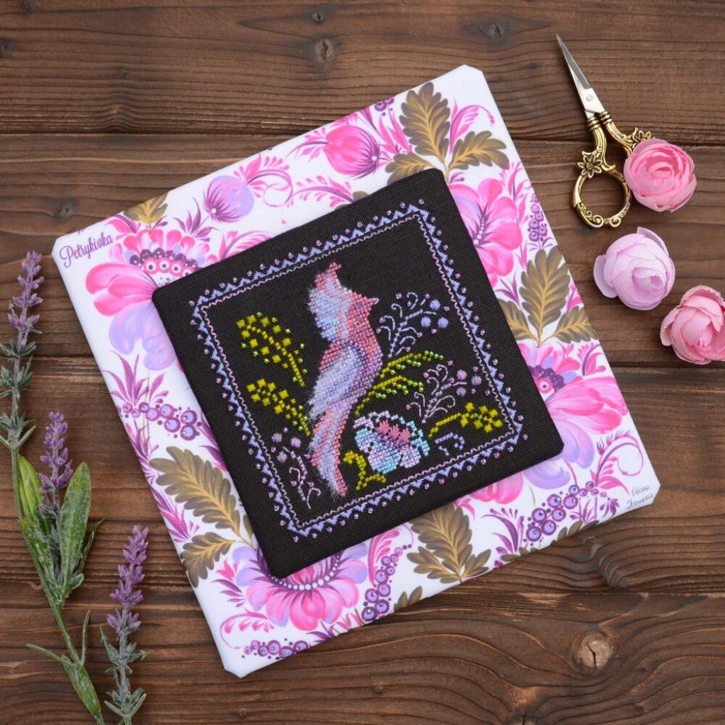 Набор для вышивания крестиком Х-051 "Петриковка. Красота (Одуд)" 11*11 см, TelaArtis