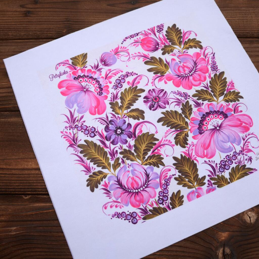 Набор для вышивания крестиком Х-051 "Петриковка. Красота (Одуд)" 11*11 см, TelaArtis 1