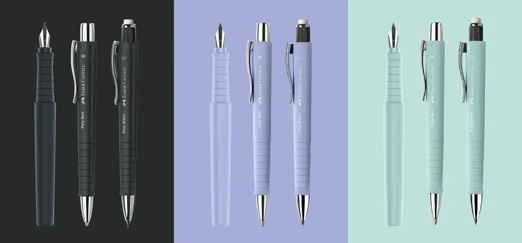 Набор ручек Poly Ball Pen FP +BP Pale Iris, 241051 Faber-Castell 9