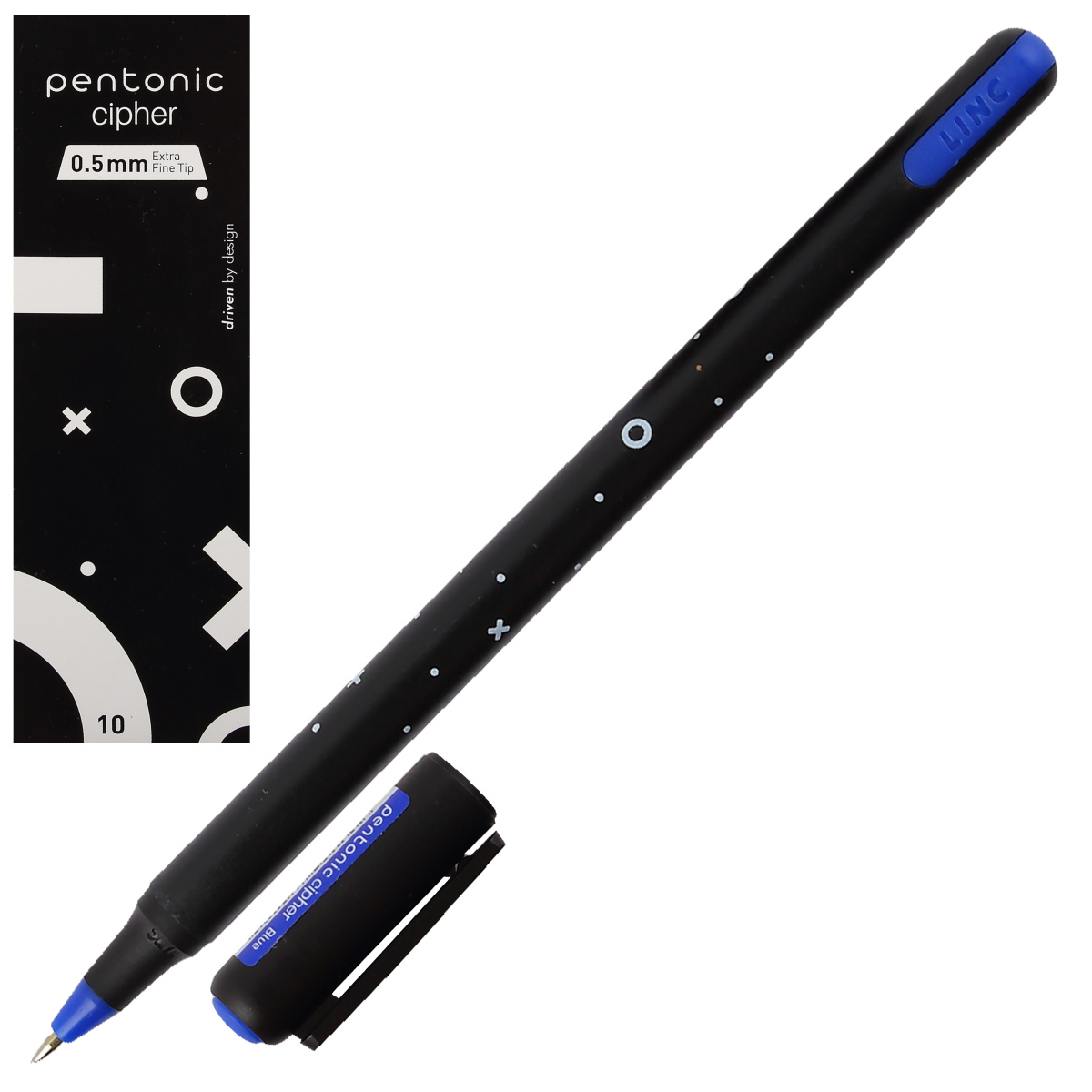 Ручка шариковая/масл "Pentonic Cipher" синяя 0,5 мм "Linc"