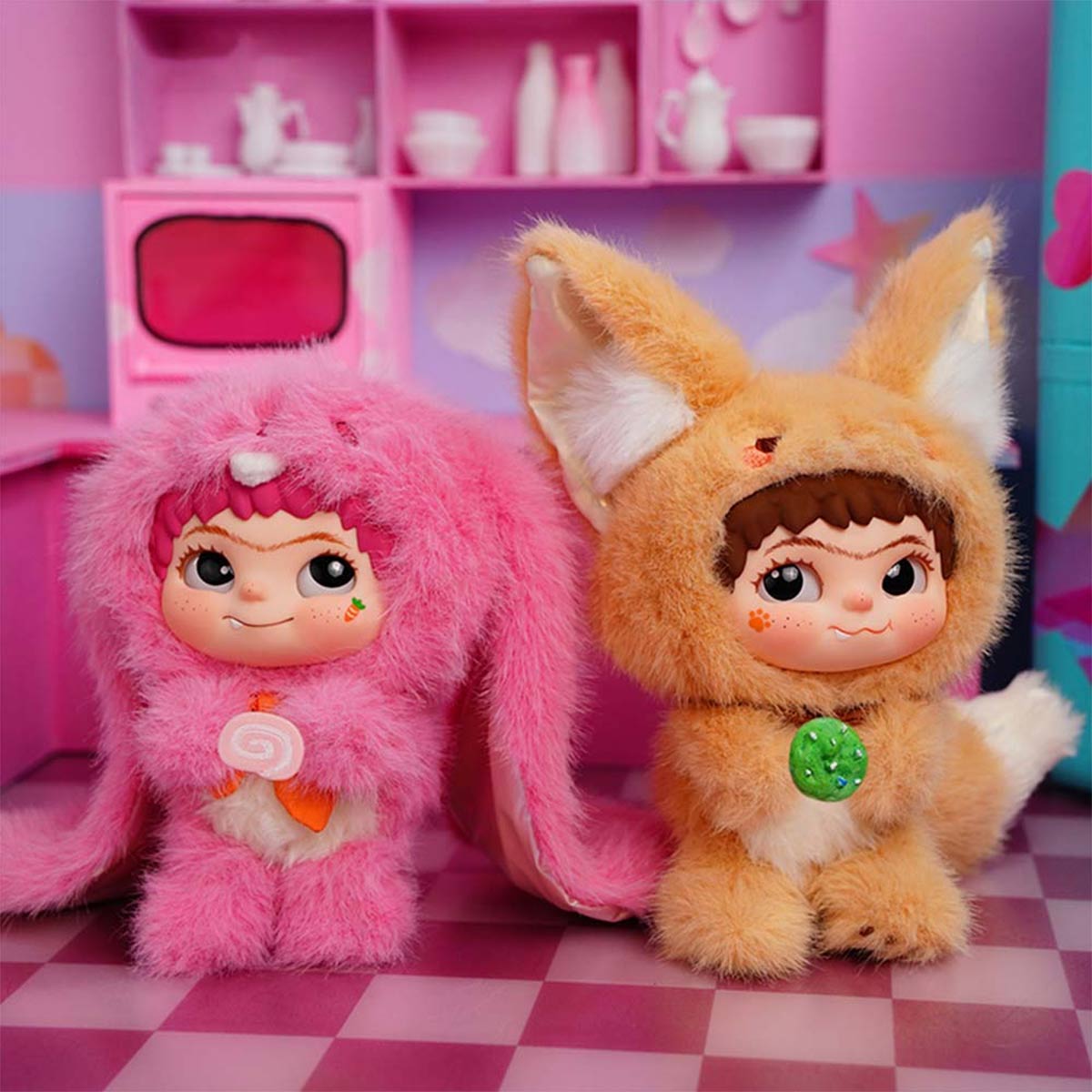 Коллекционная мягкая игрушка с кольцом Pop Top Letsvan серии "Wakuku" - Милые озорники (в дисп., в асс.), 17WK-0602 4