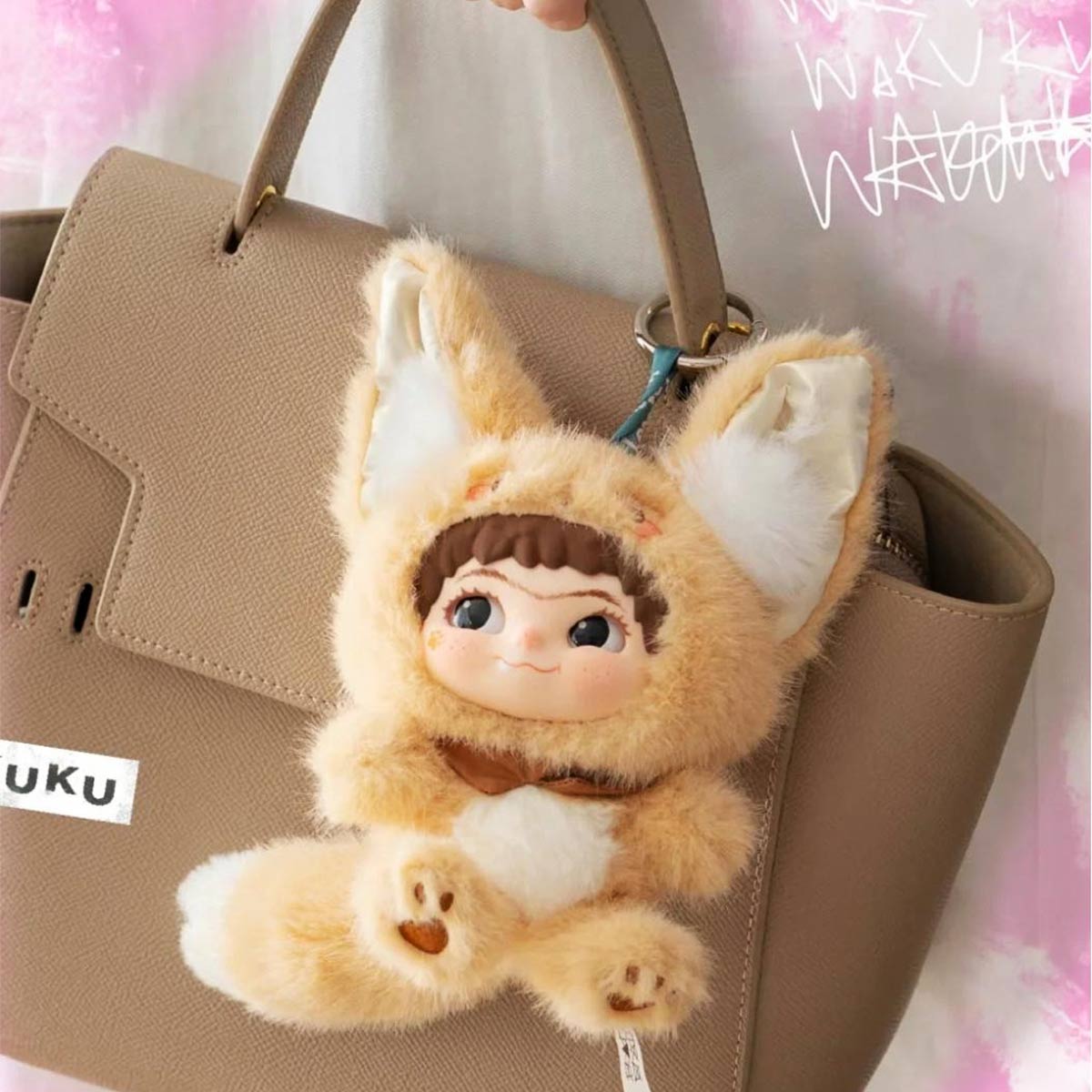 Коллекционная мягкая игрушка с кольцом Pop Top Letsvan серии "Wakuku" - Милые озорники (в дисп., в асс.), 17WK-0602 7