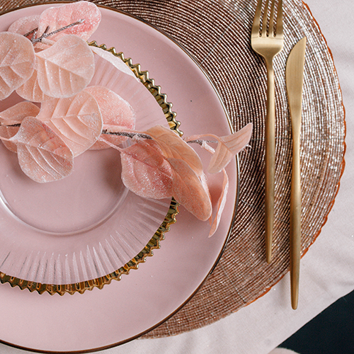 Тарелка обеденная "Модерн" 28 см, розовая, 108560 2