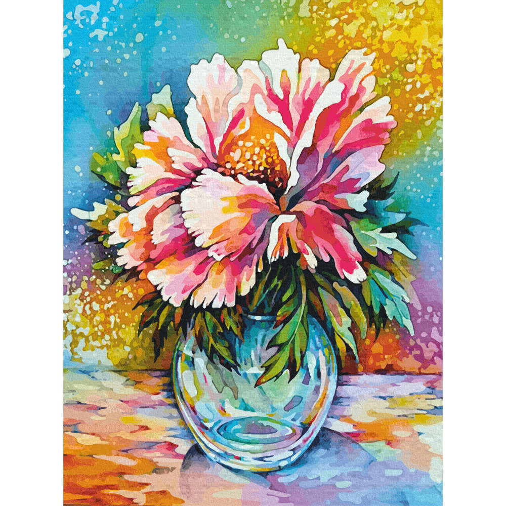 Холст на картоне с контуром "Натюрморт №37" 30*40, хлопок, акрил, Rosa Start 1