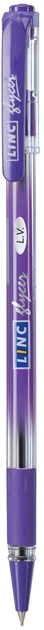 Ручка шарик/масл "Glycer" фиолетовая 0,7 мм "Linc"