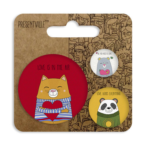 Комплект значков 56 мм, 38 мм, 25 мм, ZBK_17O009