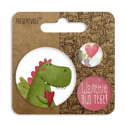 Комплект значков 56 мм, 38 мм, 25 мм, ZBK_18D024