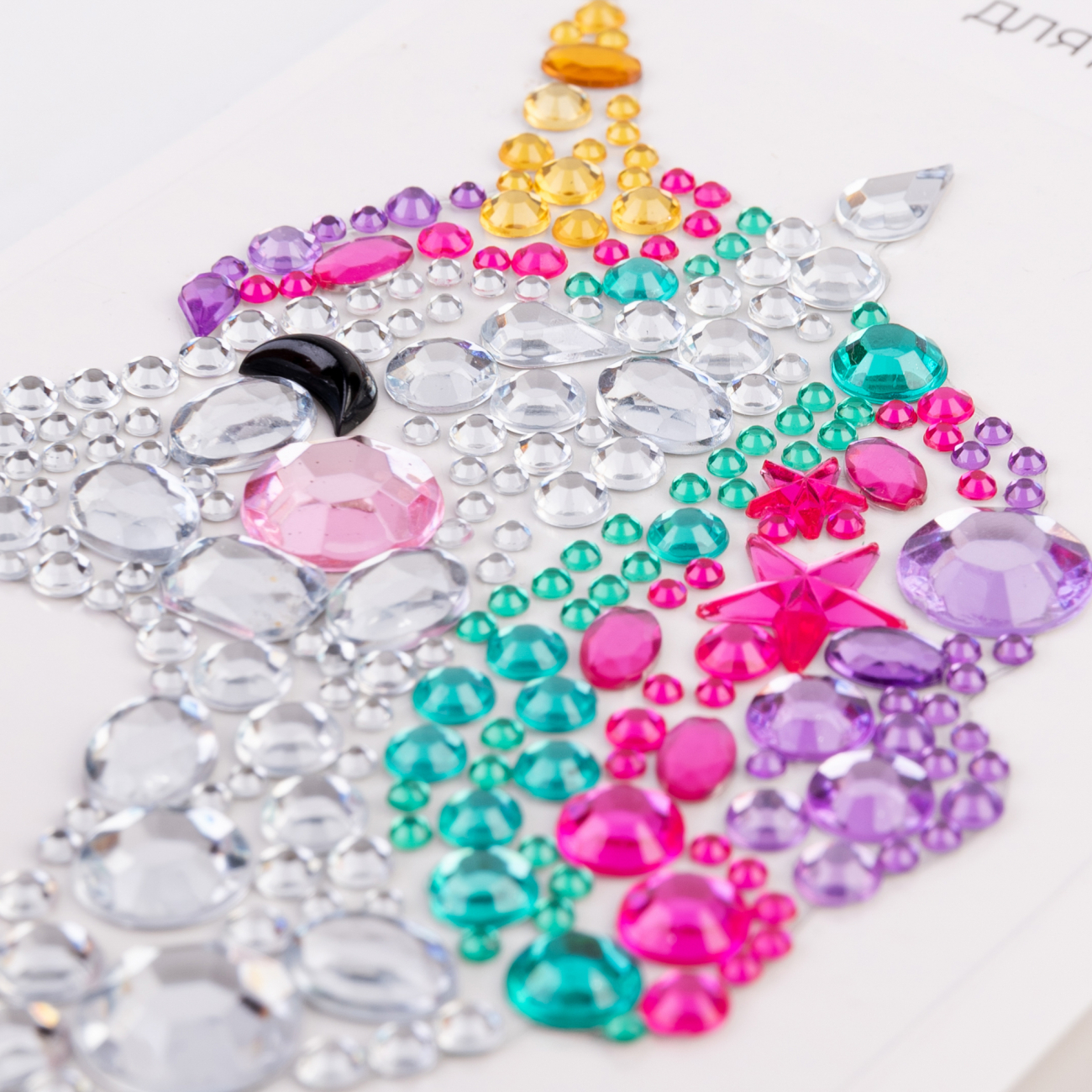 Аплікація SANTI зі страз самоклеючих "Єдиноріг" 7*9 см, 743025 1